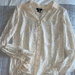 Paige Silk top, size S, gentle worn, fits true to size with fun tie sleeves